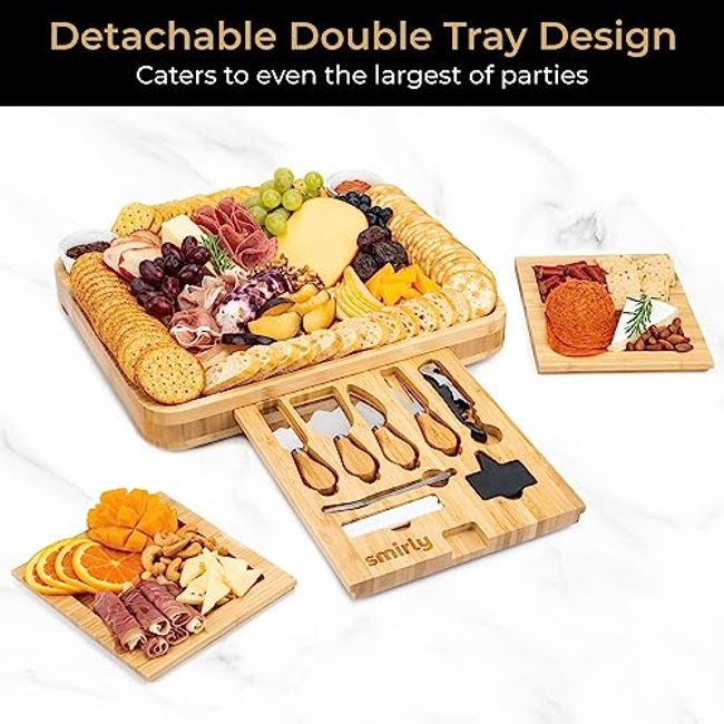 SMIRLY Charcuterie Boards Gift Set: Large Charcuterie Board Set