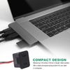KEFIDEK Double-Layer USB Socket Charging Socket Arc Straight Side Desk Lamp Built-in Power Socket with Cable Connector