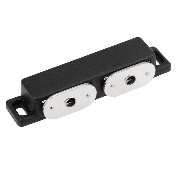 Double Magnetic Latches Catch for Cabinet Door Cupboard 3" Long Black