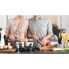 Lurch 240601 Smart Tool Silicone Cooking Spoon with Nylon Core, Black, 28 cm