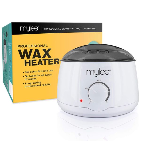 Mylee Professional Wax Heater Warmer with Handle Pot 500ml for Paraffin, Soft & Crème Wax, Salon Quality Hair Removal, Depilatory Waxing Melter, Adjustable Temperature