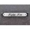SADDLE PLATE 2 1/2" x 3/8" Custom Engraved Solid Nickel Silver Bridle or Brow
