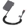 King Ma LP-E8 Dummy Battery Decoded LP-E8 Battery Replacement with Type-C Spring Power Adapter Cable for Canon EOS 550D 600D 650D 700D Cameras