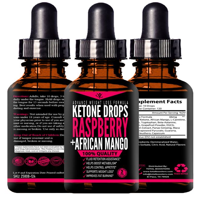 Keto Ketone Drops - Total Boosters - New