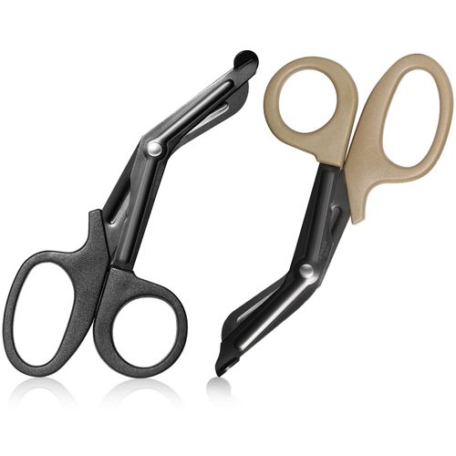 Bandage Scissors Stainless Steel Bandage Scissors 7.5 Inch Emt and Trauma Scissors Medical Scissors for Nurse First Aid Emergency Rescue Pack of 2