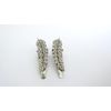Generic Two small tiny silver leaf crystal alligator hair clips fine hair