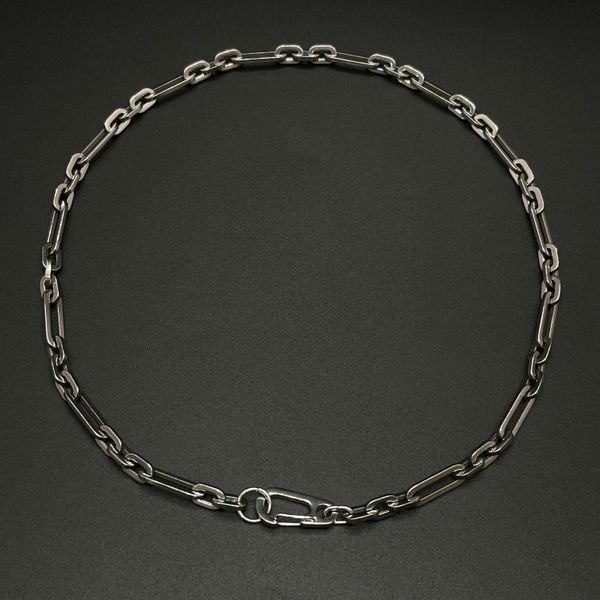 Mix Chain Triangle Carabiner Men Women Surgical Choker Necklace