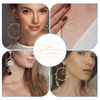 PATIKIL 50mm OD x 48mm ID Beading Hoop, 50Pcs Solid Copper Beading Finding Ring