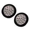 QSC 4" White 16 LED Round Reverse/Backup/Tail Trailer Light Kit w/Grommet 2 PCS