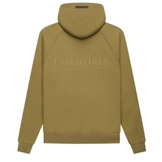 Fear Of God Essentials Back Logo Fleece Pullover Hoodie Mens Style : 631794