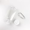 Wacnune 5 Pcs 50ml Refillable Bottles Travel Containers Empty Plastic Bottles with Hook Carabiner Belt Clip