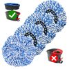 4Pack Mop Replace Heads Compatible for O Cedar, Spin Mop Refill Head Replacement for RinseClean 2-Tank System - Fluffy Microfiber, Machine Washable and Easy to Replace
