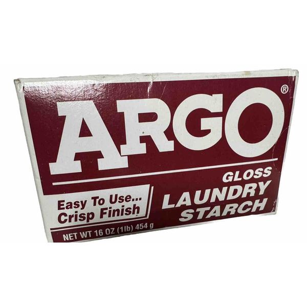 ARGO Gloss Laundry Starch Remove Greasy Spots Health & Beauty Diaper Rash 16 Oz