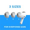 Foam Masters Memory Foam Ear Tips for Apple AirPods Pro Replacement Earbuds GRY