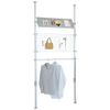 Higashi HP Series HFS78 Tension Storage System Mesh Panel Hook Hardware Color: Silver