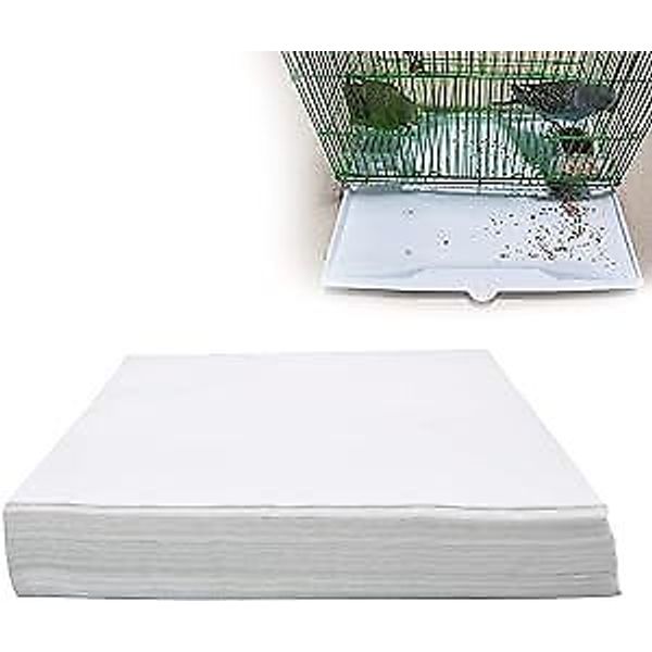 Bird Cage Liner Papers, 100/200 Sheets Non-Woven Bird Cage 100 Sheet-10.6×8in