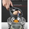 Egg Cracker Stainless Steel Egg Separator Automatic Egg Cracker for Raw Egg White Separator Handheld Egg Opener Easy Eggshell Cutter Creative Kitchen Gadget