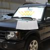 Windshield Sun Shade Compatible with Land Rover Discovery 2 1998-2003 Foldable Front Windshield Sunshade Protector, Block UV Rays Keep Your Car Cooler
