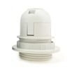 E27 Light Bulb Holder ,Woopower Practical Lamp Pendant Socket -Plastic Lampshade Ring Adapter(White)