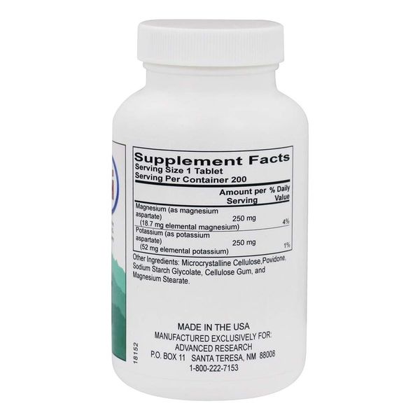 NCI Advanced Research Dr. Hans Nieper K Mg Capsules, 200 Count