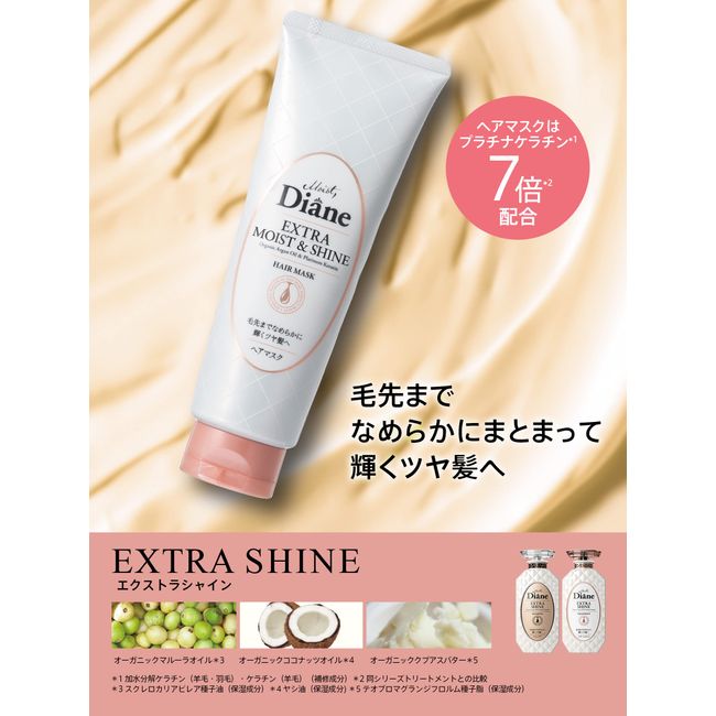 Hair Mask, Glossy Hair, Floral & Berry Scent, Perfect Beauty, Extra Shine,  6.3 oz (180 g), Moisturizes Smooth Hair to the Ends