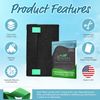 16X48 Cut-To-Fit Activated Carbon Filter Sheet 1 Pack Multi-Use Charcoal