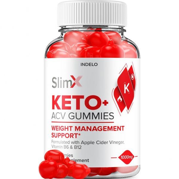 Indelo SlimX Keto ACV Gummies Advanced Plus Apple Cider Vinegar, 60 Gummies