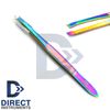4pcs Slanted Tip Tweezer Multi Coded Best Precision Eyebrow EyeLash Tweezers Kit