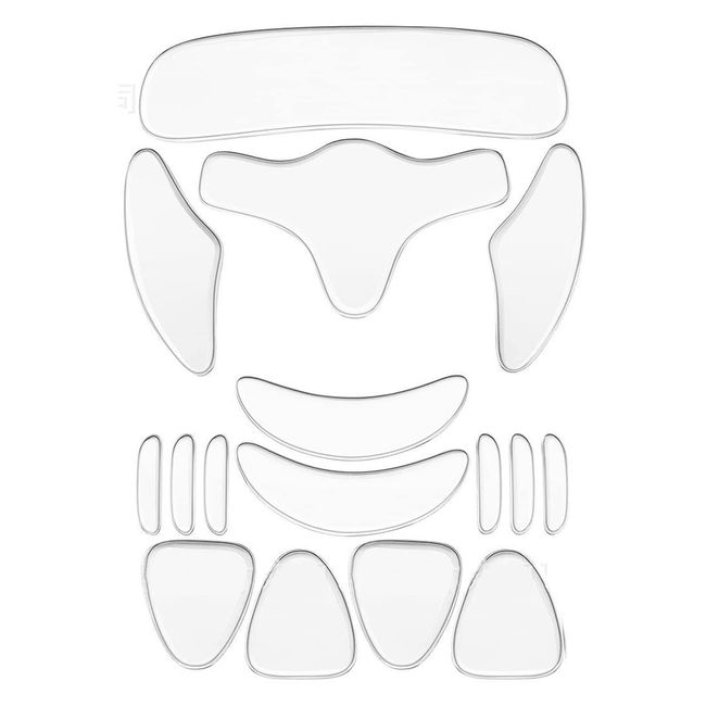 16 Stück Gesichtsfalten Entferner Streifen, Silikon Anti Falten Aufkleber, Wiederverwendbare Anti Falten Pads Silikon, für Verjüngte Hautelastizität und Hautstraffung