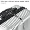 PATIKIL Security Cable 2.5mm x 1m/3.3ft, 6 Pack Coated Luggage Lock Wire Rope with Double Loop, Clear