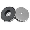 Master Magnetics .44 in. Ceramic ROUND BASE MAGNET Silver 95 lb. Pull 1pk 07223