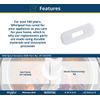 Whirlpool W11643703 OEM Top Load Washer Lid Lock Bezel, White