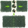 12PCS Artificial Grass Privacy Screen Garden Home Green Wall Backdrop Durable