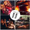 SOMGEM Permanent Match Keychain 2 Pack, Kerosene Refillable, Waterproof Flint Fire Starter for Outdoor Camping Emergency Survival Gear
