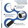 Clothes Hook Pole Clothes Hanger Reaching Hook for Hanging Clothes Light New