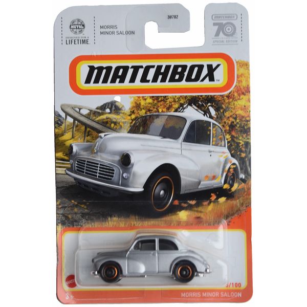 Matchbox Morris Minor Saloon, Silver 5/100