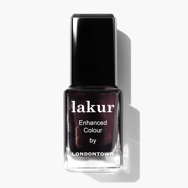 LONDONTOWN Pinot Noir Shimmery Nail Polish, Spilled Wine lakur, Vegan Chip-Resistant Long-Lasting Nail Lacquer, .40 fl oz