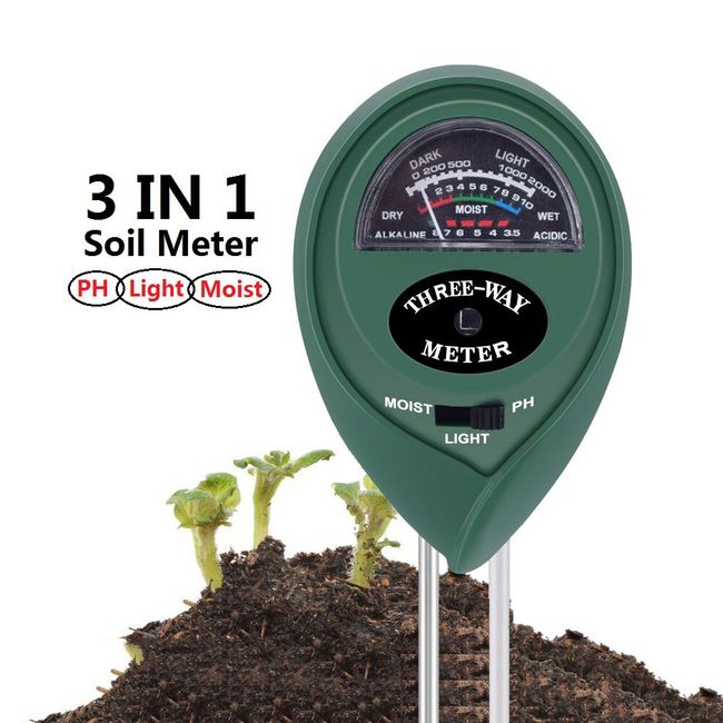 Mini Soil Moisture Meter Acidity Humidity Hygrometer Metal Sensor