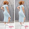 SPANX, Power Open-Bust Mid-Thigh Bodysuit, Soft Nude, XL