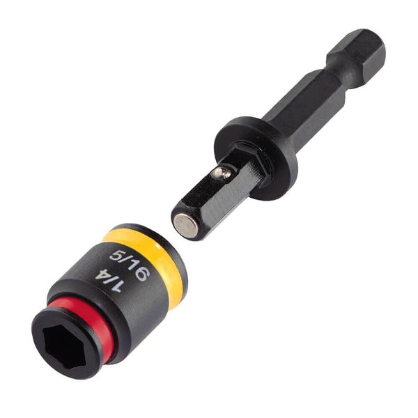 Malco MSHC 2"L Dual-Sided Hex Chuck Driver - 1/4" & 5/16" - Easy Clean Magnet