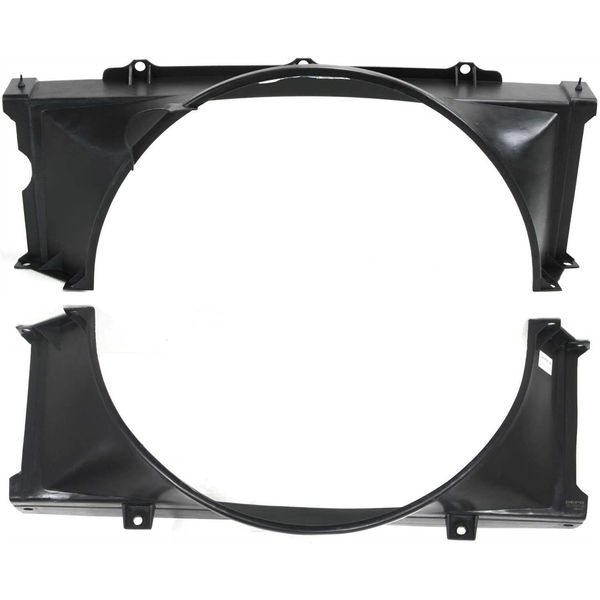 Garage-Pro Fan Shroud Set Compatible with 1991-1993 GMC Sonoma, Fits 1992-1994 GMC Jimmy, Fits 1991-1994 Oldsmobile Bravada, Fits 1988-1990 GMC S15 with EFI Upper and Lower