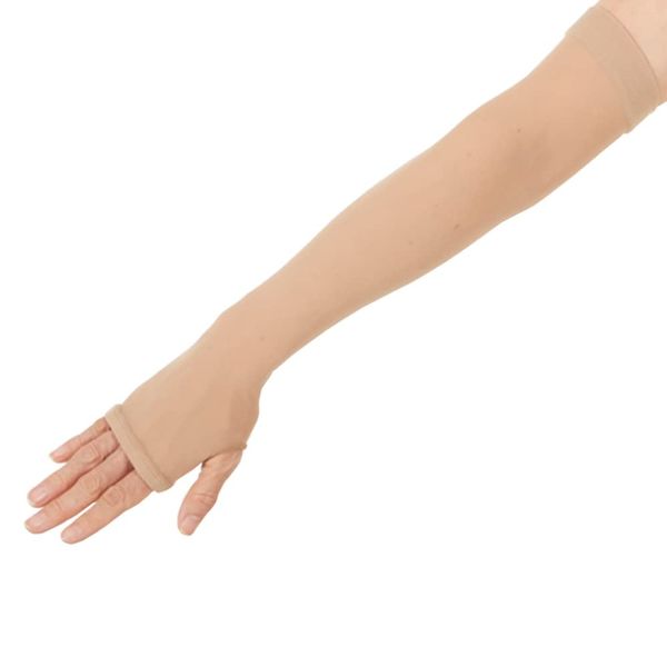 Ultra-thin cooling arm cover like bare skin (80 beige), beige