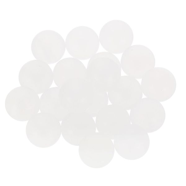 sourcing map 20pcs PP Plastic Bearing Balls 14mm Solid Plastic Balls, Precision Bearing Ball, White