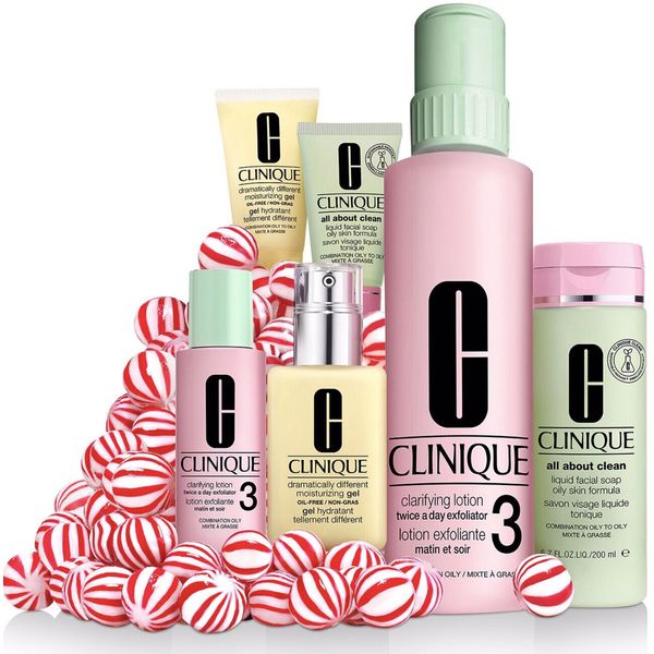 NIB - CLINIQUE 'GREAT SKIN EVERYWHERE' 6-PIECE SKIN-CARE KIT FOR OILY SKIN