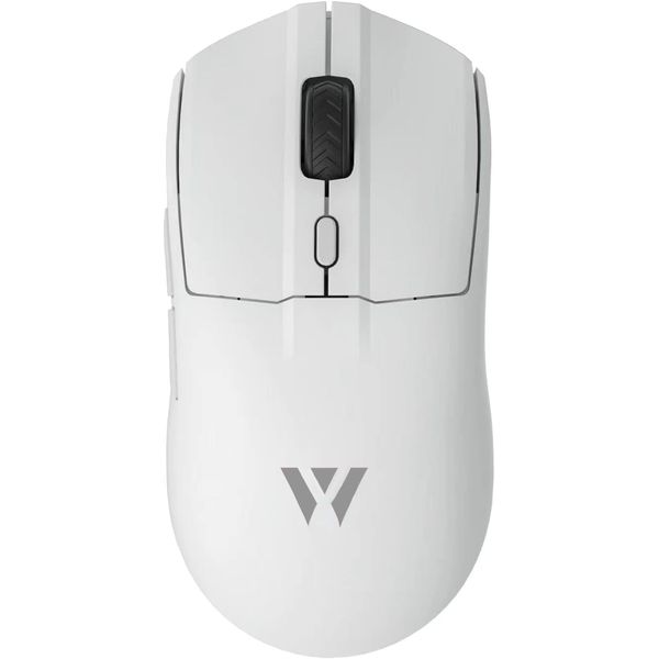 WizarD MK23C4 Wireless Gaming Mouse, Lightweight Design, Low Latency, 2.4G/Bluetooth/Wired Type-C FPS, White