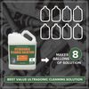 Ultrasonic Cleaner Solution - Makes 8 Gallons Concentrated Ultrasonic Carbure...
