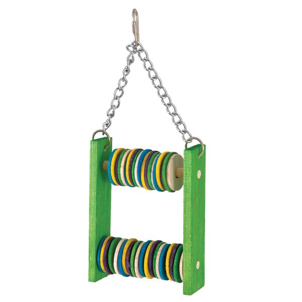 Featherland Paradise | Small Abacus Bird Toy | Designed for Active Birds (4 Inches by 11 Inches)