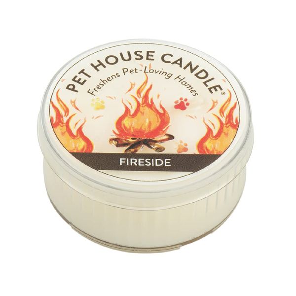 PET HOUSE Fireside Other White Candle