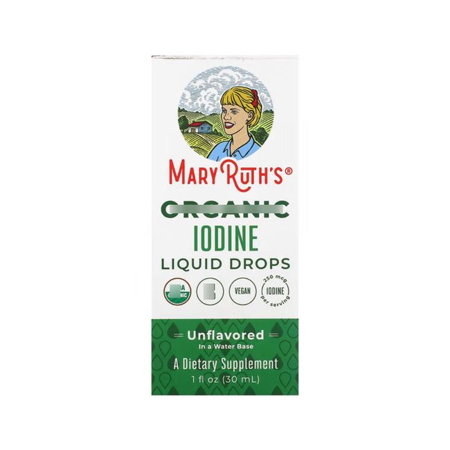 Marirus Organics Organic Iodine Liquid Iodine Solution Unflavored 30ml, 1ea