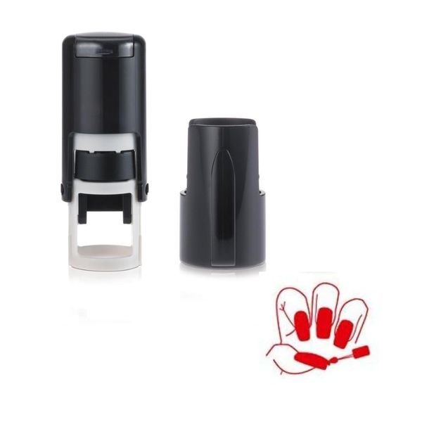 Fingernails Stamp – Loyalty Stamper - Self Inking Red Ink – Approx. 11mm